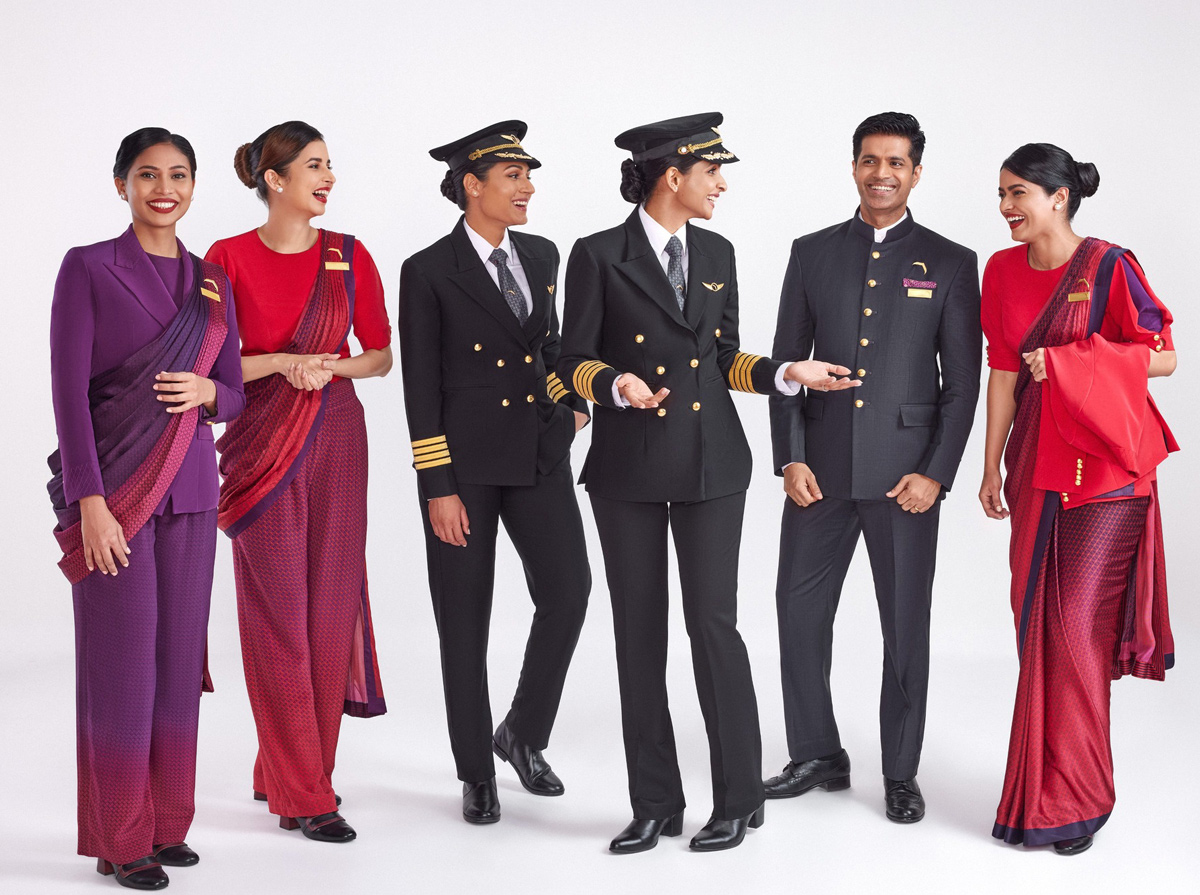 Air India Unveils New Uniforms For Cabin Crew And Pilots Designed By Manish Malhotra