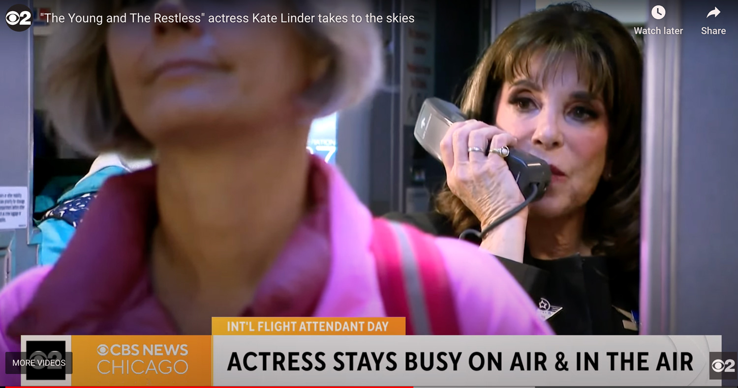 Kate Linder, Soap opera actress of 4 decades still keeps her flight attendant job at United